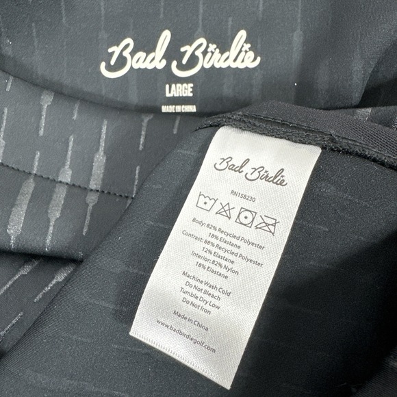 NWT Bad Birdie Dress Women's Large Black Cattail Mirabel Sleeveless Golf pockets - Picture 2 of 7